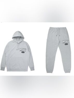 Money Clothing Camo Fill Hoodie & Jogger Sweatpants Set Size L 100% Cotton